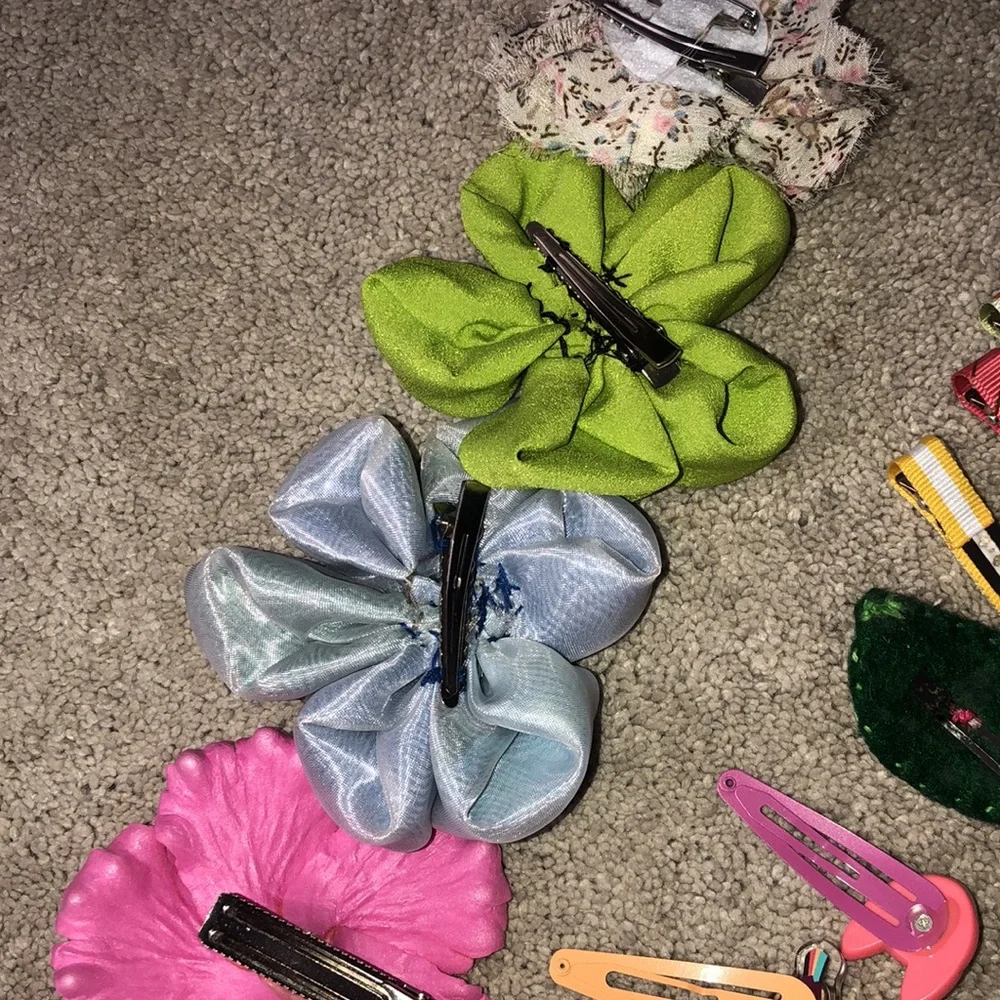 Handmade Girls kids Hair Accessories‎ clip’s barrettes Tie Lot (18) Ballet Shoes